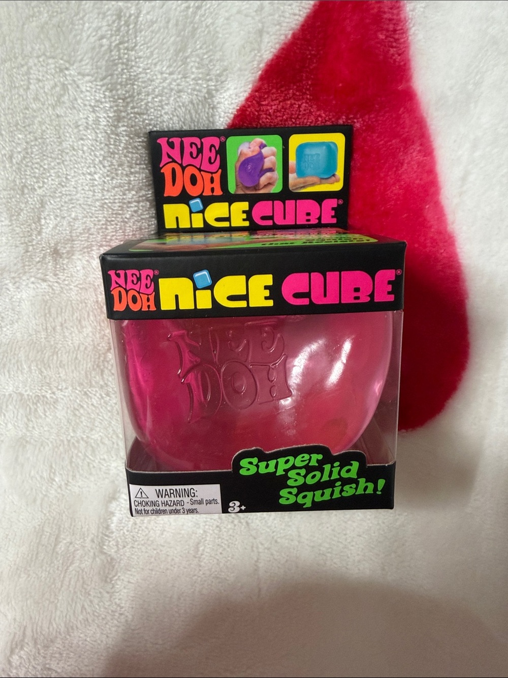 NeeDoh NiCE CUBE Super Solid Squish - Pink